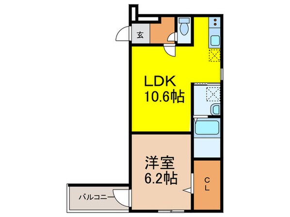 フジパレス服部天神Ⅱ番館の物件間取画像